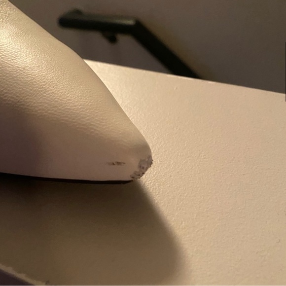 Saks Fifth Ave, Size 9, White, genuine leather boots/booties, good condition - Picture 8 of 9